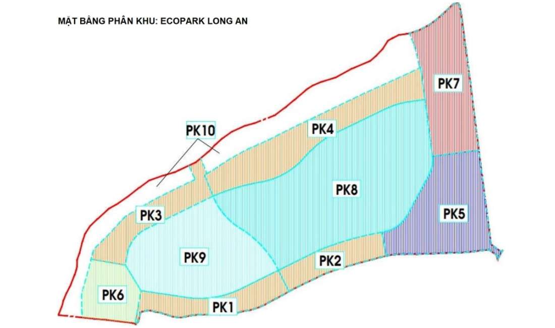 Bản đồ quy hoạch phân khu Eco Retreat Long An